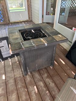Outdoor Propane Fire Pit Table