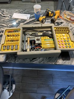 Worksmith Rotary Tool Set With Case And Bits And Accessories