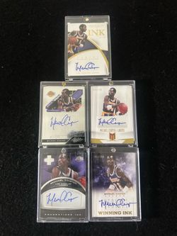 Michael Cooper Los Angeles Lakers Autograph Lot (5 Cards) Immaculate