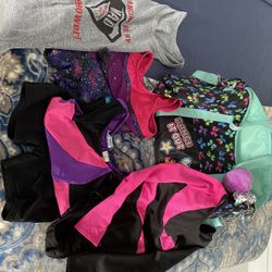 DANCE/GYM BAG WITH 3 LEOTARDS & T-Shirt