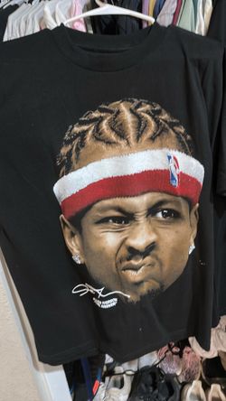 Allen Iverson Big Face Basketball Graphic T Men's T-Shirt Vintage Fashion Streetwear