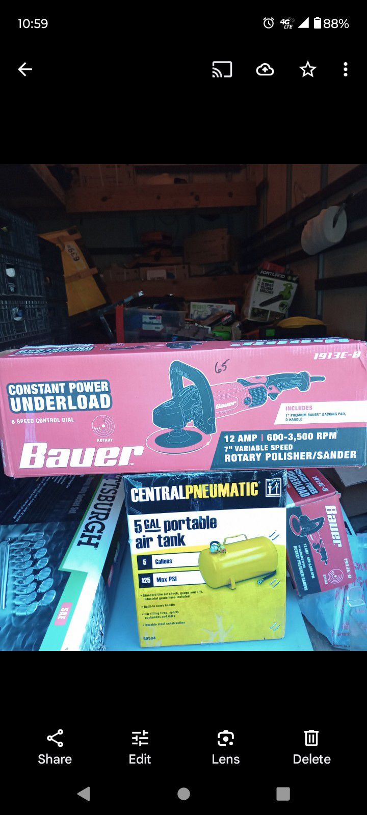 Bauer 7 In Variable Speed Polisher New In The Box Firm On Price