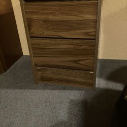 Nightstands 2 drawer wood veneer