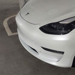 White Tesla M3 Front Fascia 2023