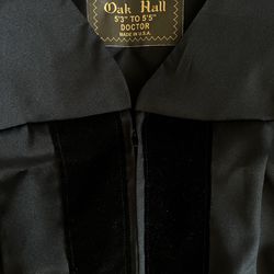 Oak Hall Doctor Graduation Gown 5’3” To 5’5”