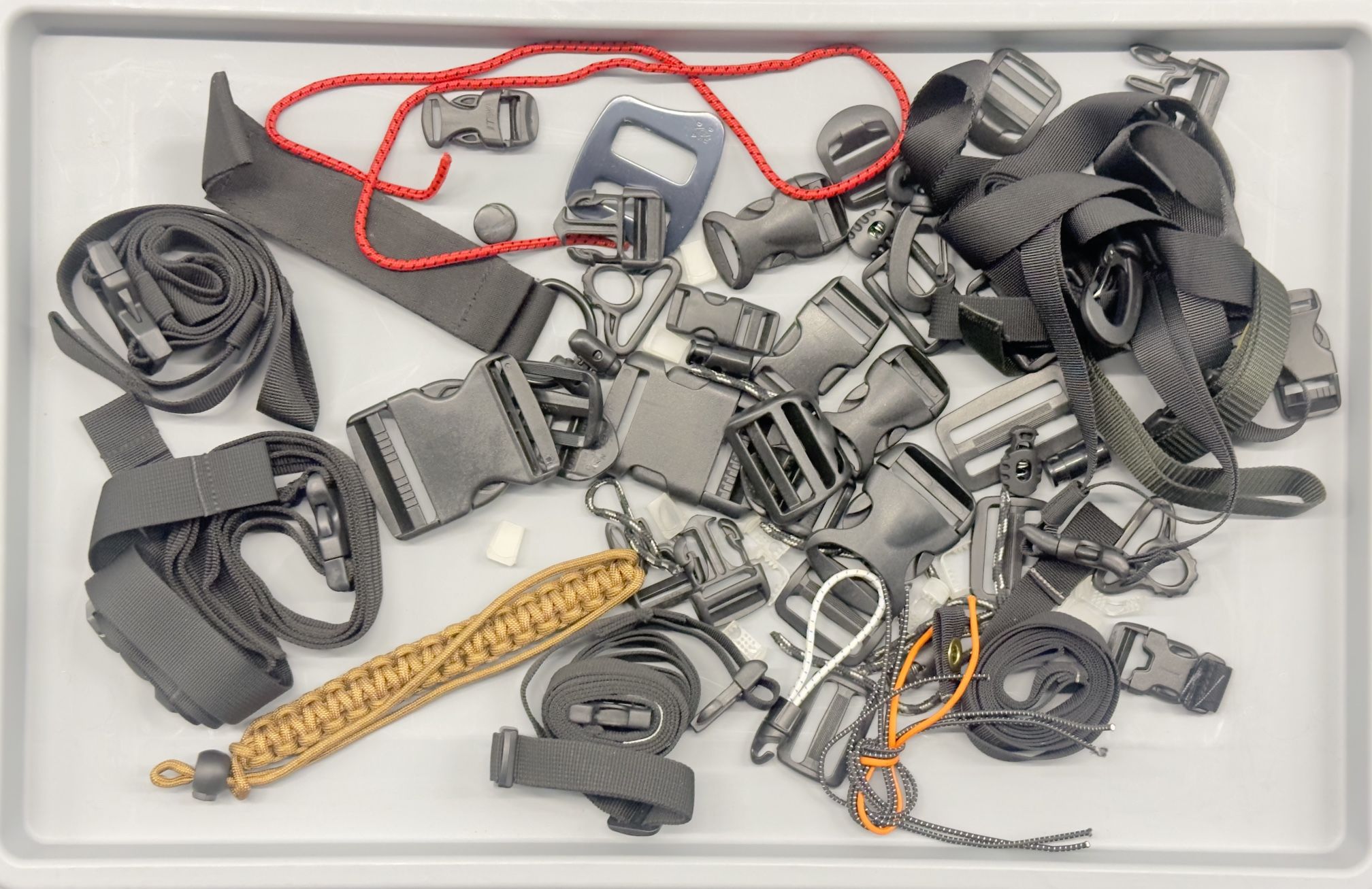 Buckles, Fasteners, Cordage, And Webbing.