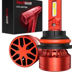 Torchbeam H1 LED Fog Bulbs, 60000LM 900% Super Bright 6000K Cool White 9001 Bulb Light, IP68 Waterproof, Plug and Play, Pack of 2