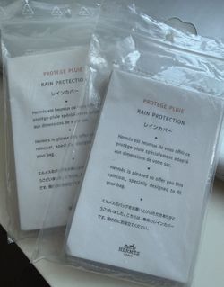 NEW Authentic Hermes Handbag Raincoat Rain Protection Cover (Lindy 26/30/34, Bolide Mini/25/27)