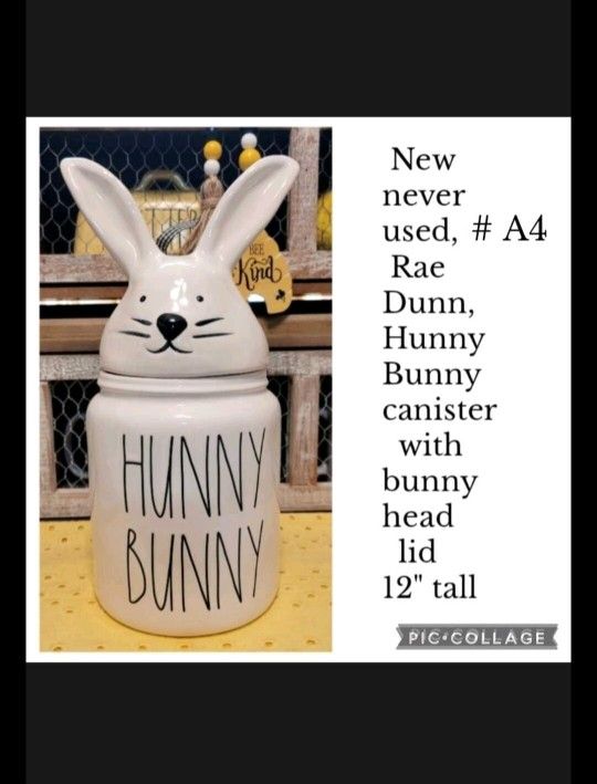 New, Rae Dunn, Canister With Lid...