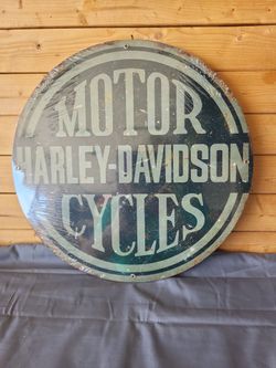 Harley-Davidson Motorcycles Metal Sign 14"