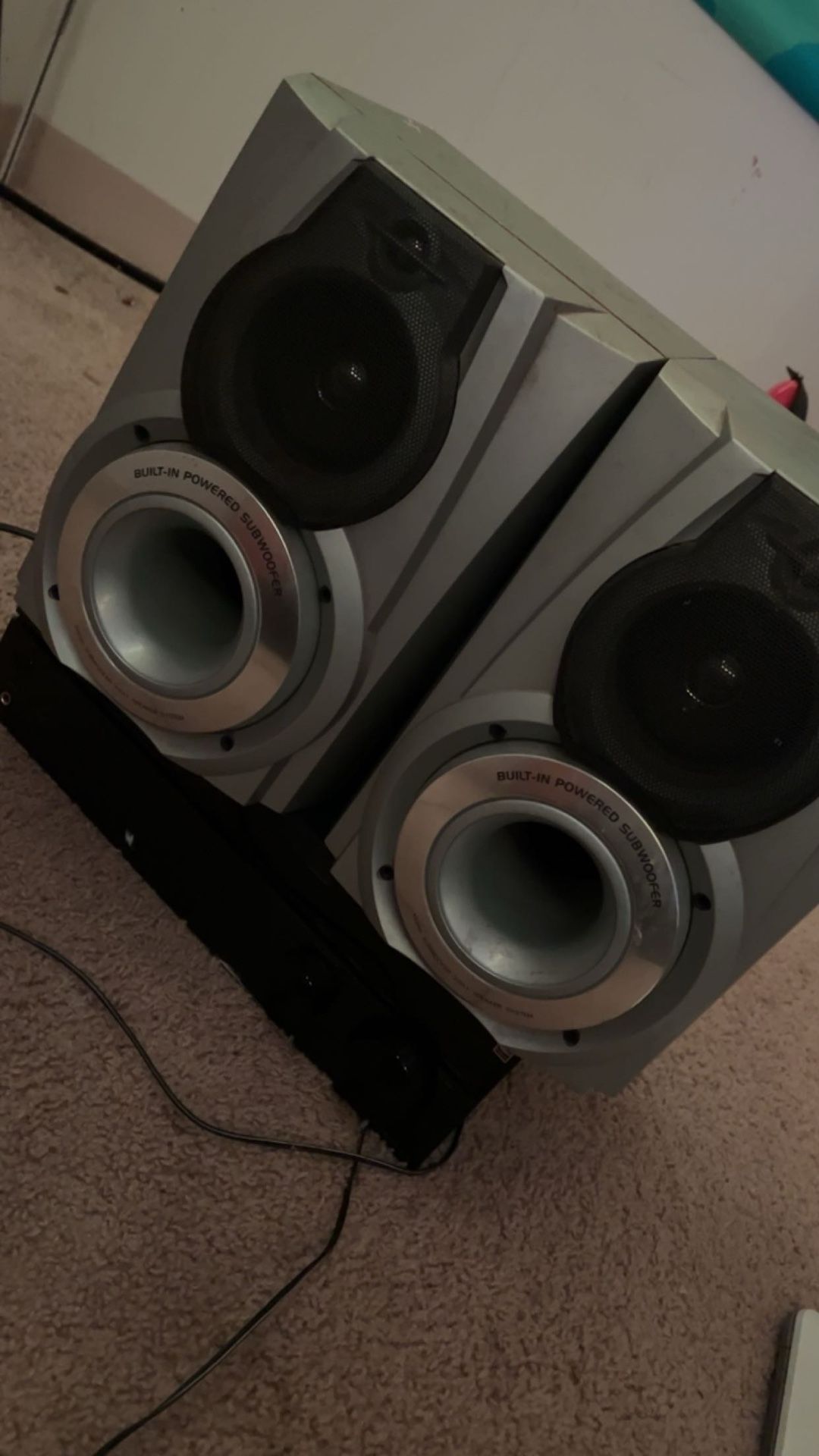 samsung stereo system with 9.5 subs