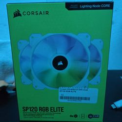 Corsair SP120 RGB Elite 3-Pack + Lighting Node Core (Open Box – Complete)