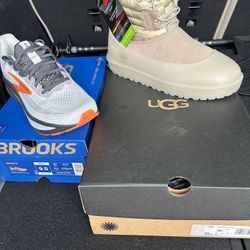 UGG Boots Size 10 and Brooks Run & Walk Shoes