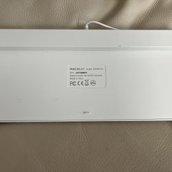 Macally Small Wired Keyboard for Mac and Windows - 78 Scissor Switch Keys