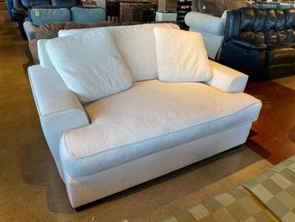 MACY’S Mercury Orson Loveseat in Sugarshack Ivory
