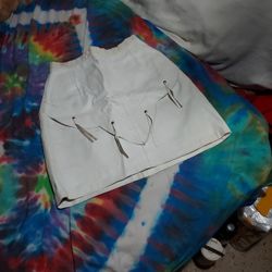 Mini Skirt White Leather Mid Mini Skirt With Leather Fridges