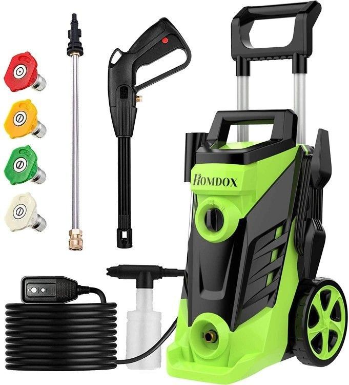 Homdox Pressure Washer 2.25 GPM Electric Pressure Washer 1800W 1800 Js-y2.2.0