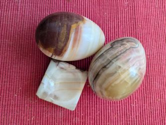 Polished Onyx Stone Set of 3