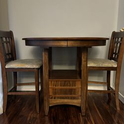 4 Seat Bistro Table With Leaf 