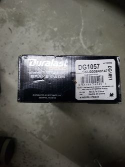 New Duralast Gold Brake Pads DG1057
