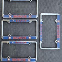 Vintage NFL License Plate Frames 