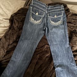 flared jeans angel design 