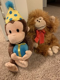 Monkey& Gorilla plushes