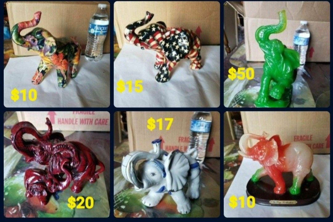 Elephants Each Different Prices