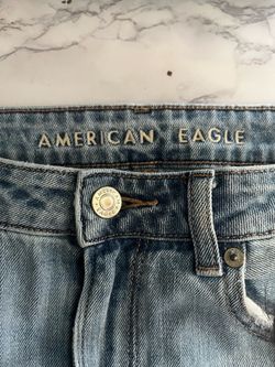 American eagle jeans size 4 baggy straight