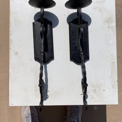 Set Of Nice Black Wall Sconces