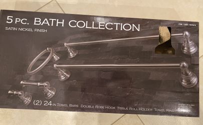 5-Piece Towel Bars Set - NEW Unopened 5 Boxes