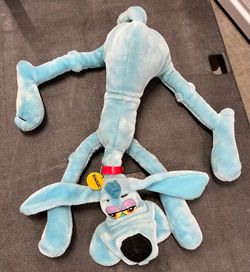 Vintage Retro 1984 24" Large Foofur Blue Bloodhound Dog Phil Mendez Dakin Gangly Floppy Stuffed Animal Toy Sad Depressed Adorable Cute Plush Skinny St