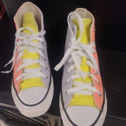 Rare Neon High Top Converse 4.5M/6.5W