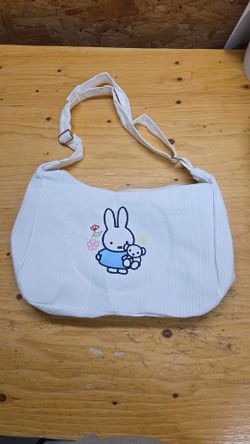 Miffy Embroidered Corduroy Shoulder Bag