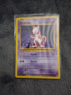 Mewtwo pokemon card