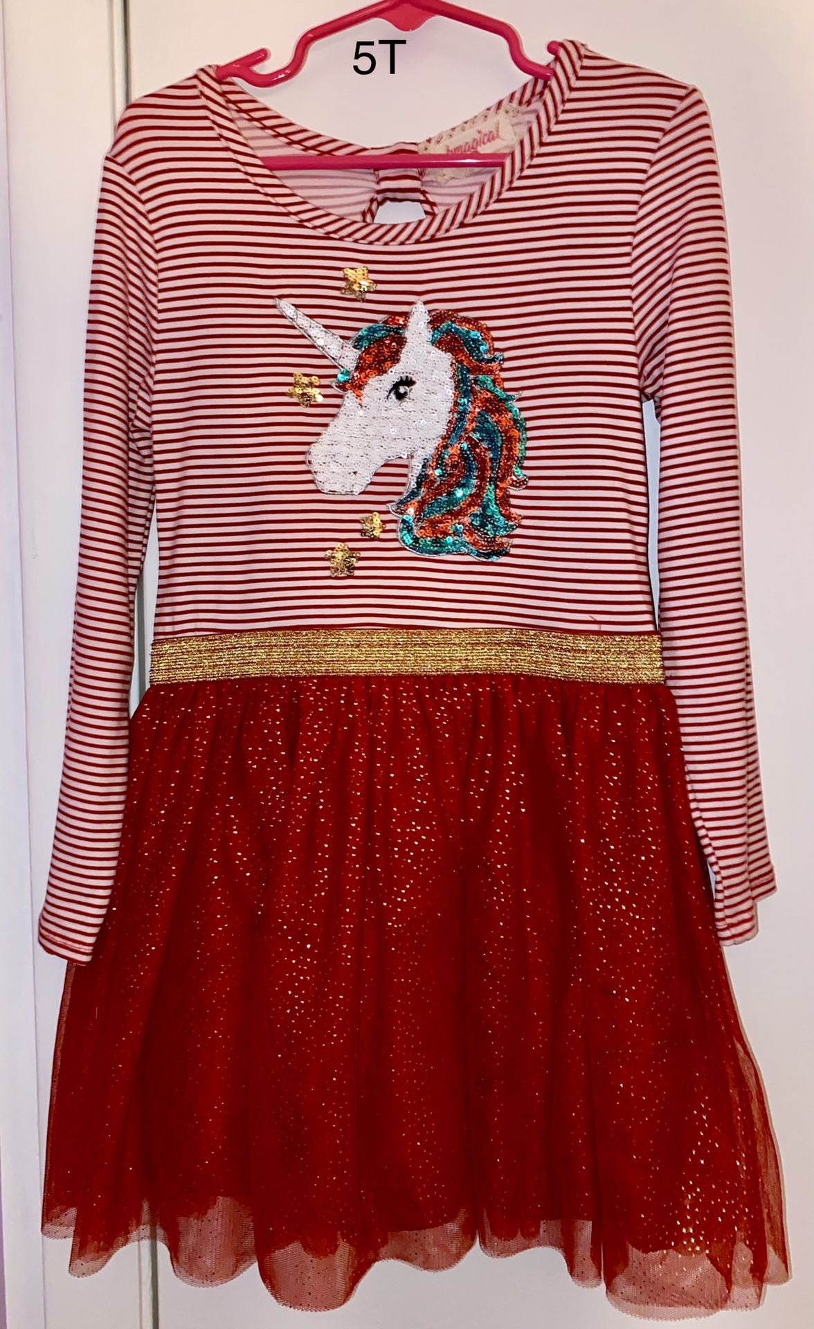 Girls Unicorn Dress Size 5T