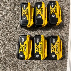 5AH DEWALT BATTERIES 