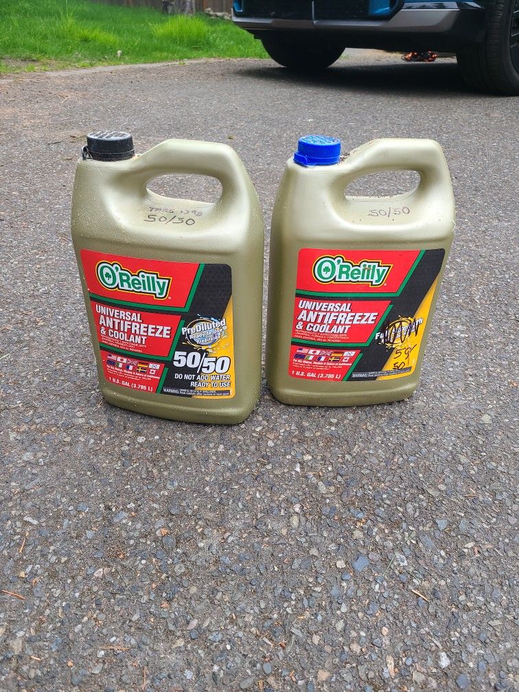 Nearly 2 Gallons 50/50 Mixed Antifreeze