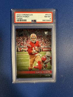 2022 Panini Chronicles - Panini Brock Purdy #PA-19 (RC) PSA 8