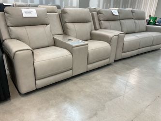 New Dual power recliner sofa Loveseat with high end immersive sound and more