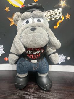 VINTAGE 1993 HARLEY DAVIDSON BULLDOG 12 INCH SOFT DOLL! NEW EITH TAGS