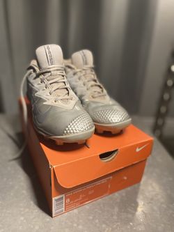 NIKE CLEATS SIZE 8 VAPOR ULTRAFLY PRO MCS GREY