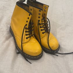 Yellow Doc Martins Men’s 8