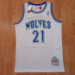 Kevin Garnett Minnesota Timberwolves White Jersey 
