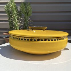Mid Century Enamel Pot