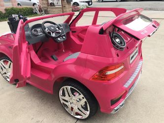 Pink benz power wheel sale