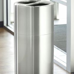 Safco Dual Trash/Recycle Bin Set NEW