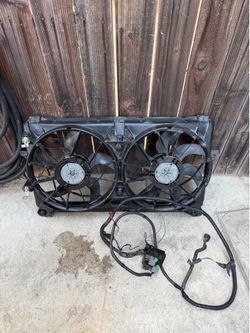 Silverado electric fans and harness
