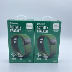 (2)Bluetooth Activity Tracker (Emerald) Brand New