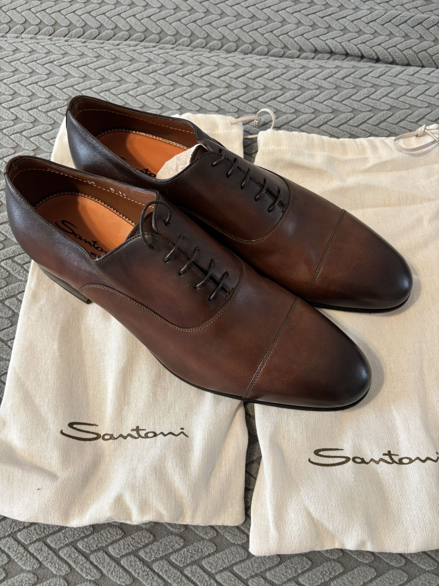 Men’s Italian Leather Oxfords Size 11